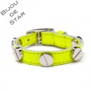 Screw bracelet Silver Yellow