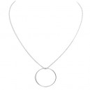 Collier Anneau sur chaine argent