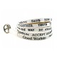 Bracelet white Good Work(s) Standard Metallic