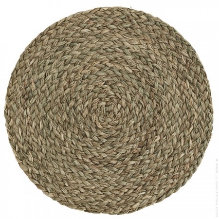 38 cm round seagrass placemat