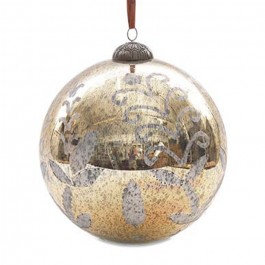 Antique gold 20 cm Giant Bauble
