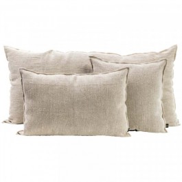 Housse de coussin Chennai naturel rectangle + intérieur