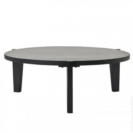 Black mango wood Bali 110 cm side table