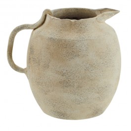 Washed terracotta vase with handle