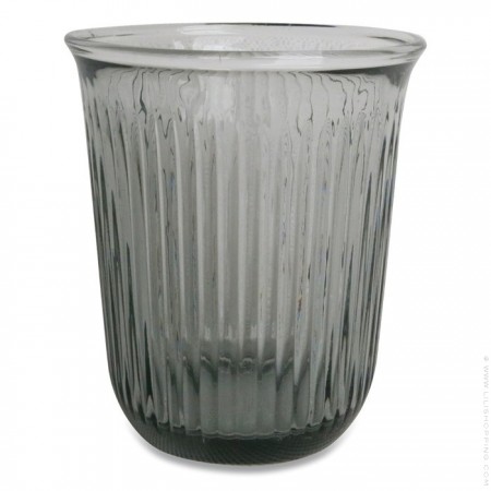 Black face drinking glass