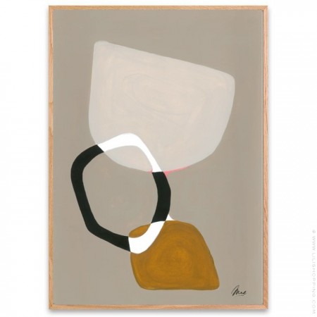 Affiche encadr&eacute;e Mae Studio Composition 03 30 cm x 40 cm