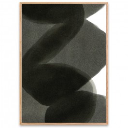 Norm Architects Enso Black II 30 cm x 40 cm framed poster