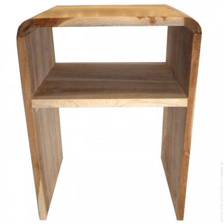 Tabouret de bar 65 cm en teck recyclé