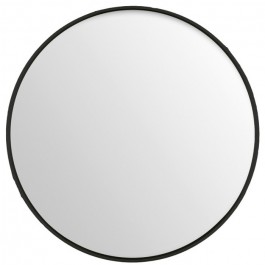 Miroir rond à bord noir 100 cm
