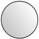 Miroir rond à bord noir 80 cm