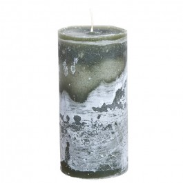 Medium mossgreen candle