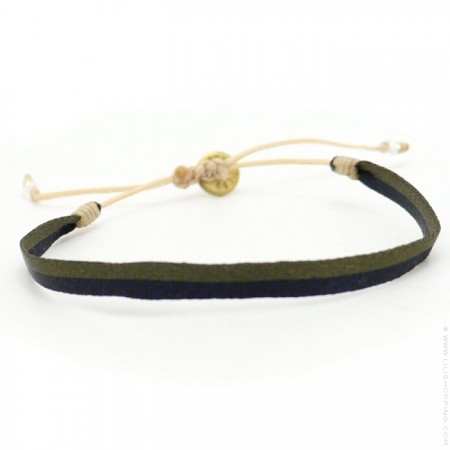 Bracelet Argentinas bleu kaki cuivre
