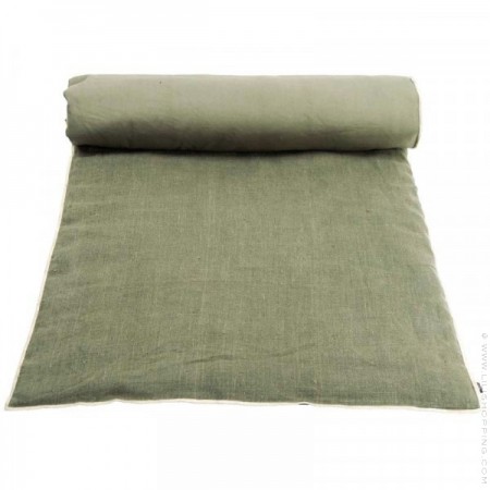 Khaki Viti linen bedroll
