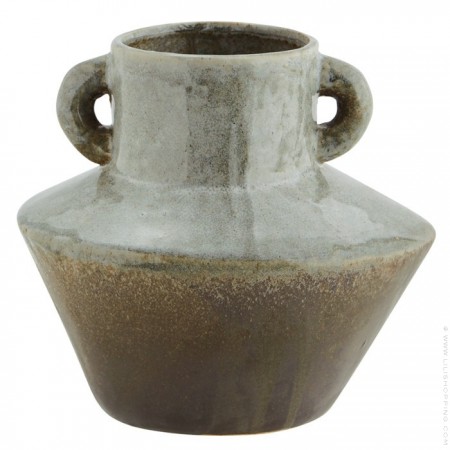 Lichen vintage stoneware vase