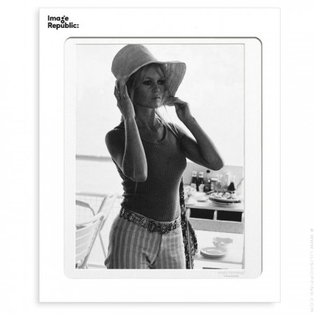 Brigitte Bardot with her hat poster 