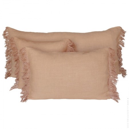Wani natural rectangular cushion with inner