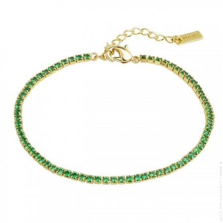 Green tennis bracelet