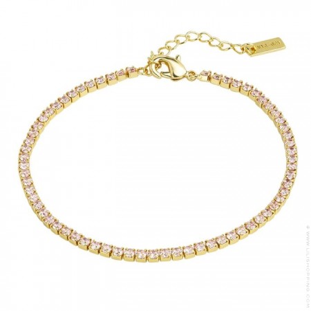 Retro pink  tennis bracelet