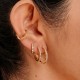 black lovely Delhi gold platted earrings