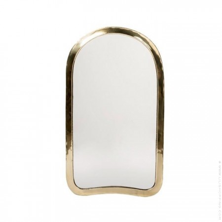 DOA L mirror with brass frame