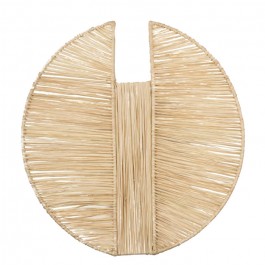 Raffia wall lamp