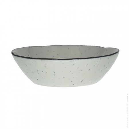 White Basil cereal bowl