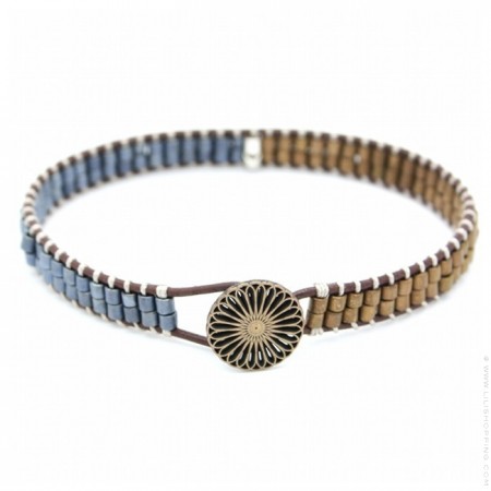 Bracelet Tommy Gun bleu kaki