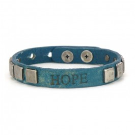 Bracelet Pyramid Hope teal