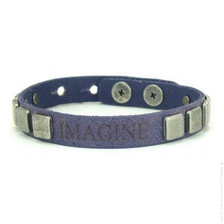 Imagine natural courage vintage pyramid bracelet