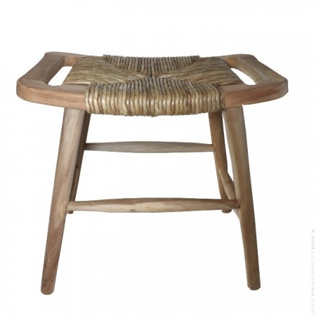 Recycled teak 65 cm bar stool
