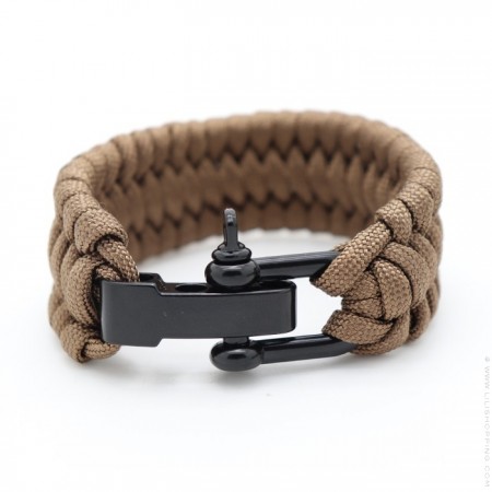 Bracelet paracorde taupe