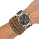 Khaki survival paracord bracelet