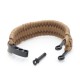 Khaki survival paracord bracelet