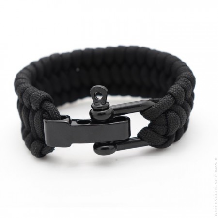 Khaki survival paracord bracelet