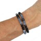 Black survival paracord bracelet