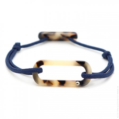 Bracelet oval havane cordon bleu