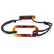 Bracelet oval jaune safran cordon noir