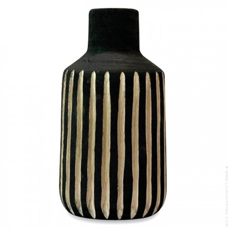 Marcel brown glass vase