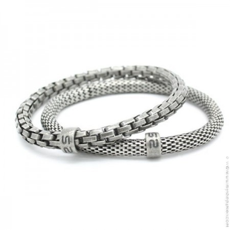 Bracelets Mr Snake argent ancien