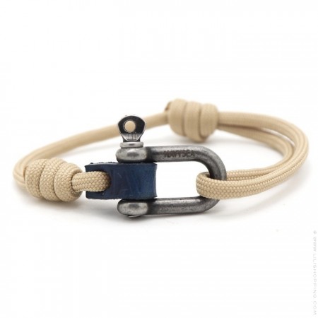 Fisherman old silver camo bracelet