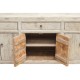 Reclaimed pine wood low sideboard