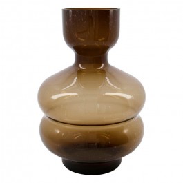 Origani amber glas vase