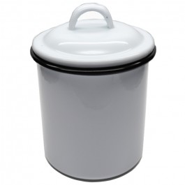 Pot à sel émail blanc