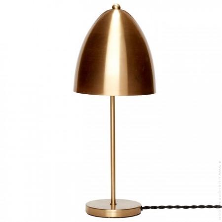 Cap gold brass table lamp