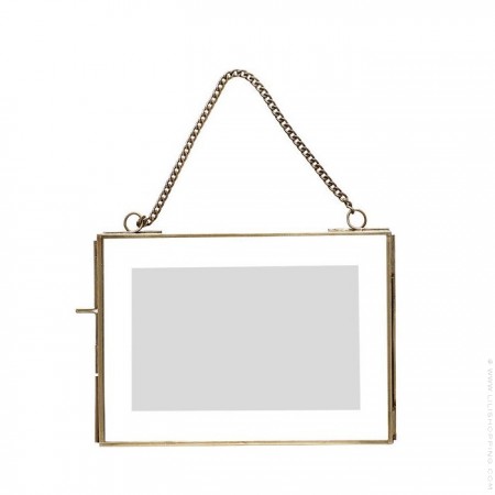 Loft chained brass photo frame 18 x 13 cm
