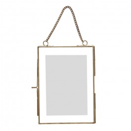 Loft chained brass photo frame 13 x 18 cm