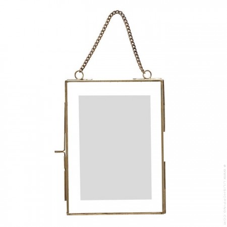 Loft chained brass photo frame 13 x 18 cm