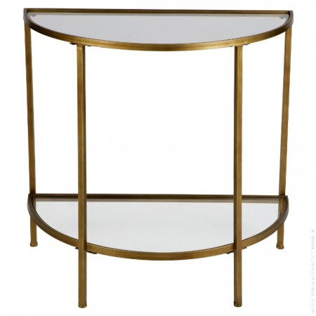 Antic brass and glass Amazing side table