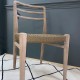 Tabouret Alexander en teck naturel gris