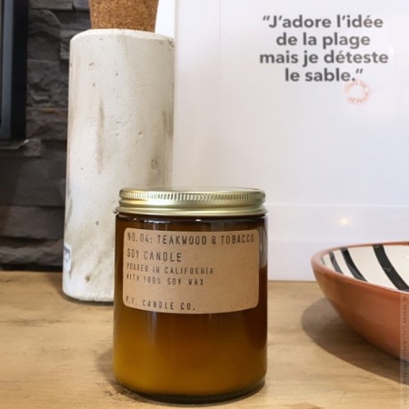 Bougie n°4 Teakwood & Tobacco 210 ml